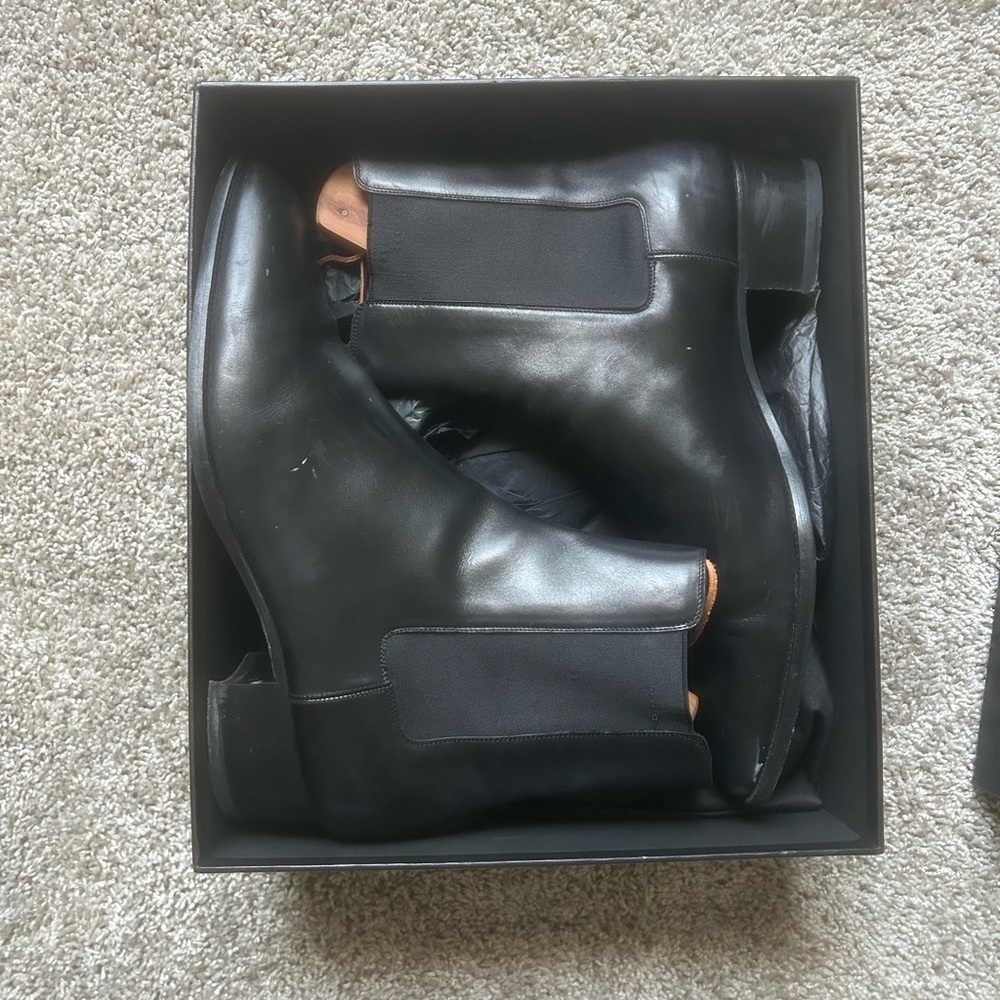 Saint Laurent Black Chelsea Boots Size 14 (47 EU) - Picture 2 of 5